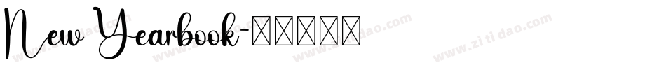 New Yearbook字体转换